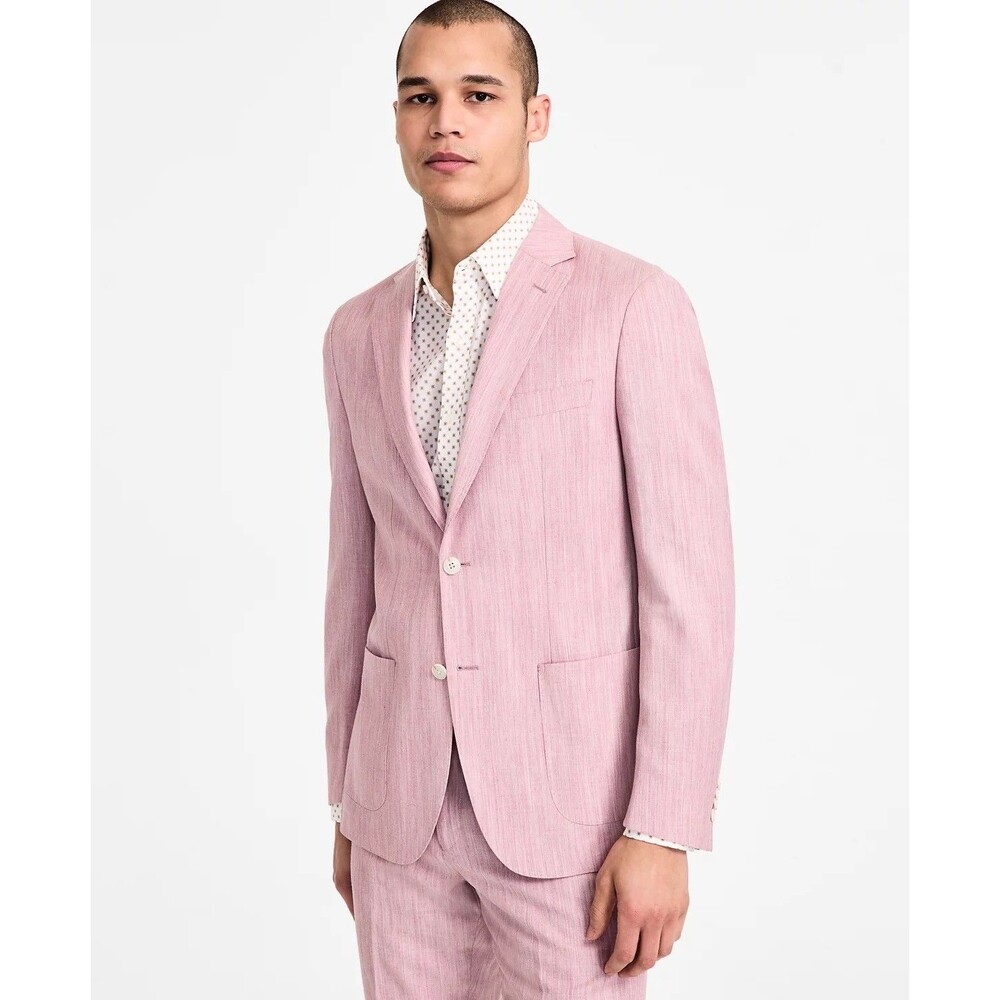$295 NEW MICHAEL KORS MENS 46R PINK LIGHTWEIGHT BLAZER SPORT COAT SUIT JACKET